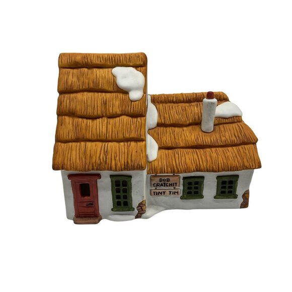 Dept. 56 The Cottage of Bob Cratchit and Tiny Tim Dickens Christmas Village 1985 - Picture 2 of 16